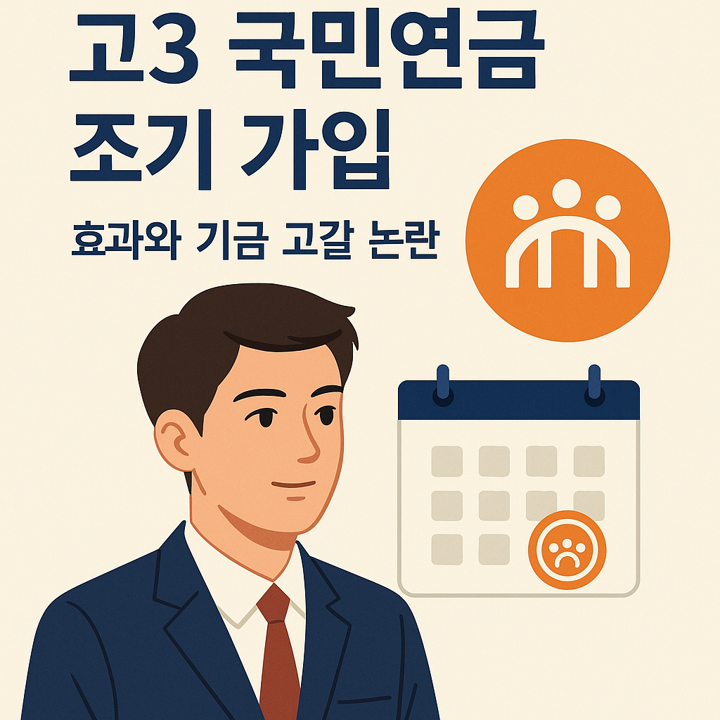 고3 국민연금 조기 가입 효과와 기금 고갈 논란