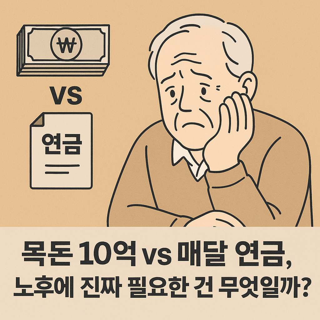 은퇴자 노후 연금 전략, 통장 8억보다 중요한 이유