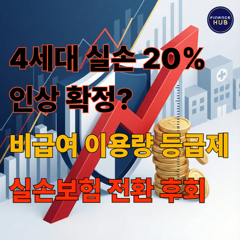 4세대 실손보험료 급등 대응 전략: 갈아탈까 유지할까?