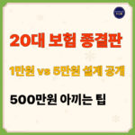 [20대 사회초년생 보험 추천] 예산별 100점 설계 비법은?