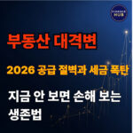 서울 아파트 공급 부족 전망 대응전략 및 2026 부동산 이슈 분석