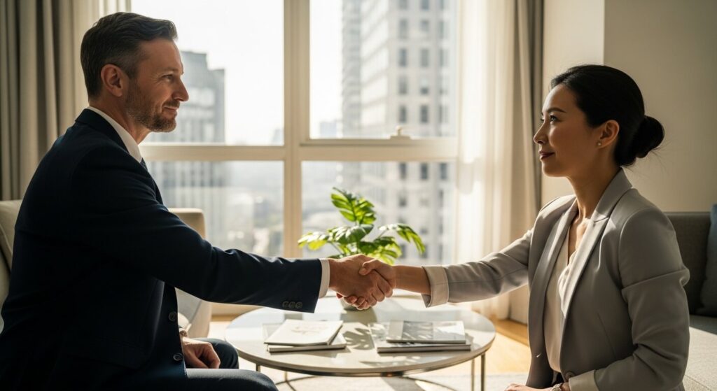 동산 절세 전략에 협조하고 보상을 확정한 세입자의 모습