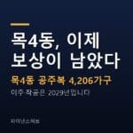 목4동 공주복 지구지정, 다음 관문은 2029년 이주다